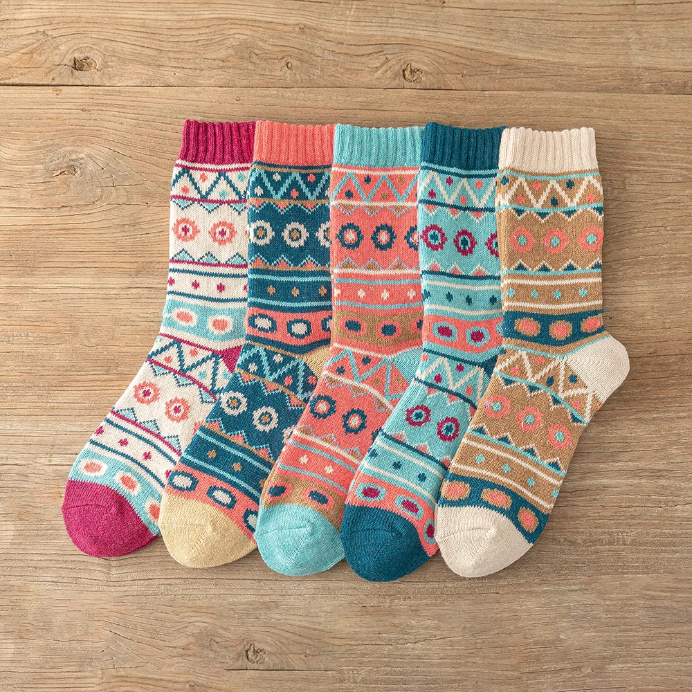 Aksel Men's Nordic Wool Socks 5-Pair Pack